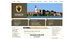 Desktop Screenshot of bohdalov.cz